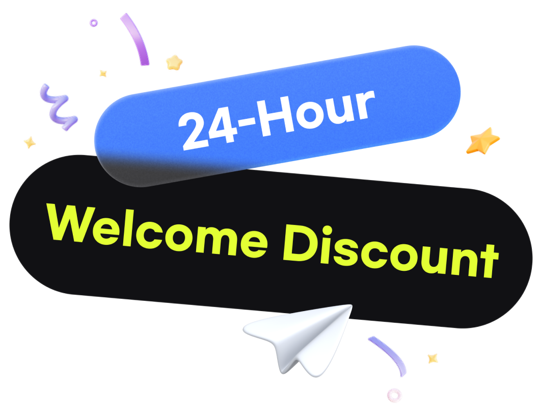 Sign up and 
enjoy a 40% discount
